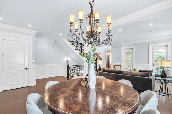 Main level dining &amp; living area