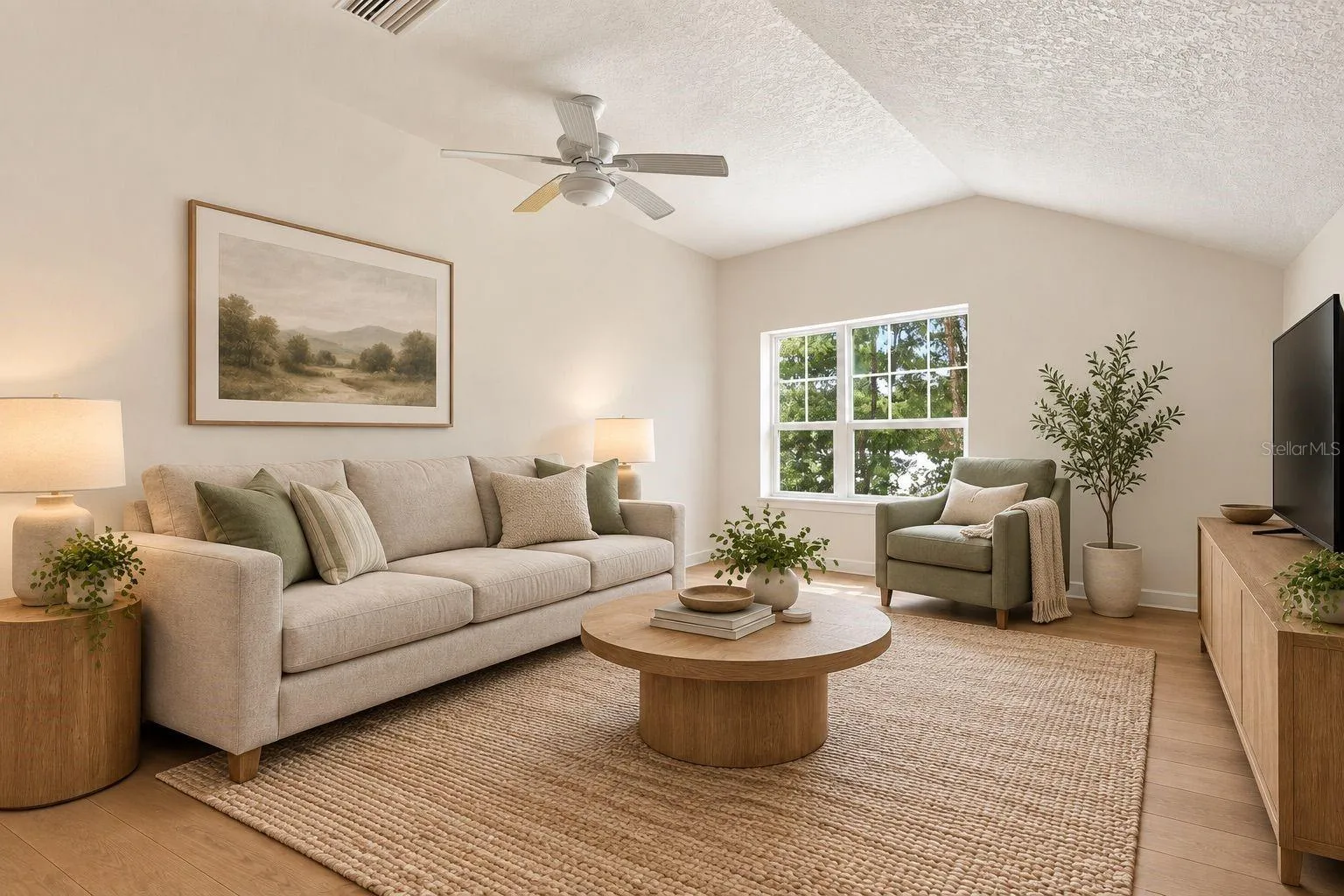 Staged completed photo of garage apartment