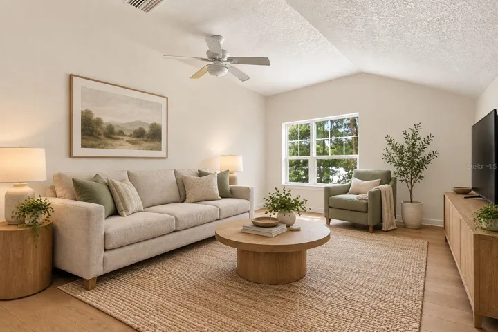 Staged completed photo of garage apartment