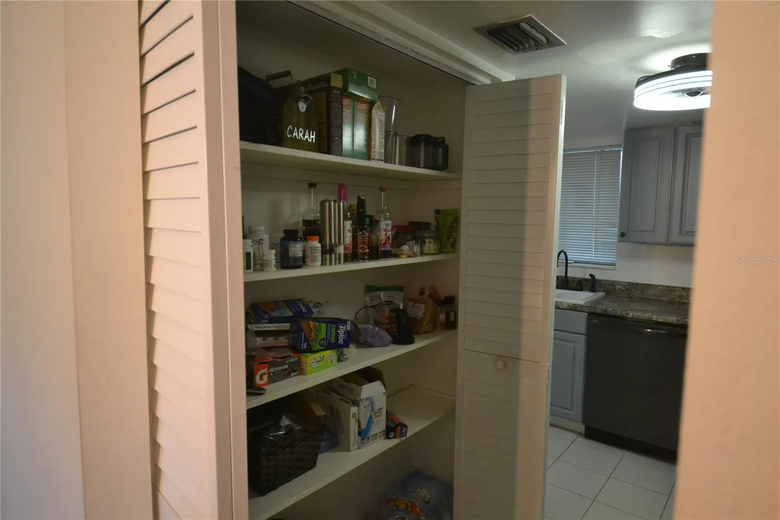 storage of kitchen supplies