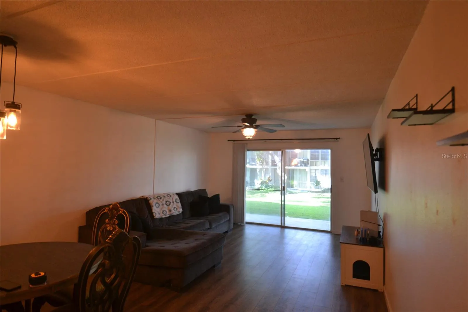 Living room staged