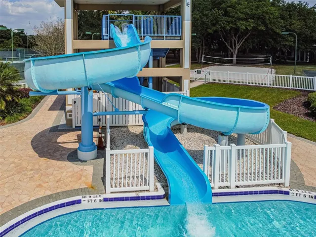 Resort Pool with Waterslide