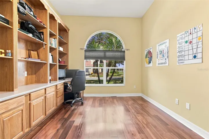 Private Home Office with French Doors &amp; access to the Primary Suite