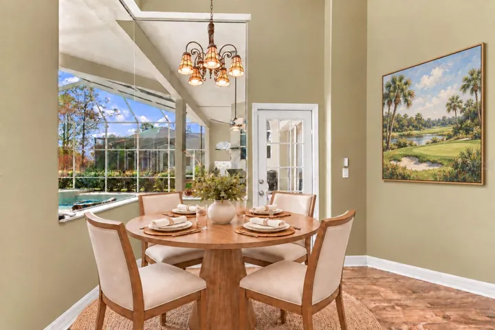Casual Dining Room - virtually staged