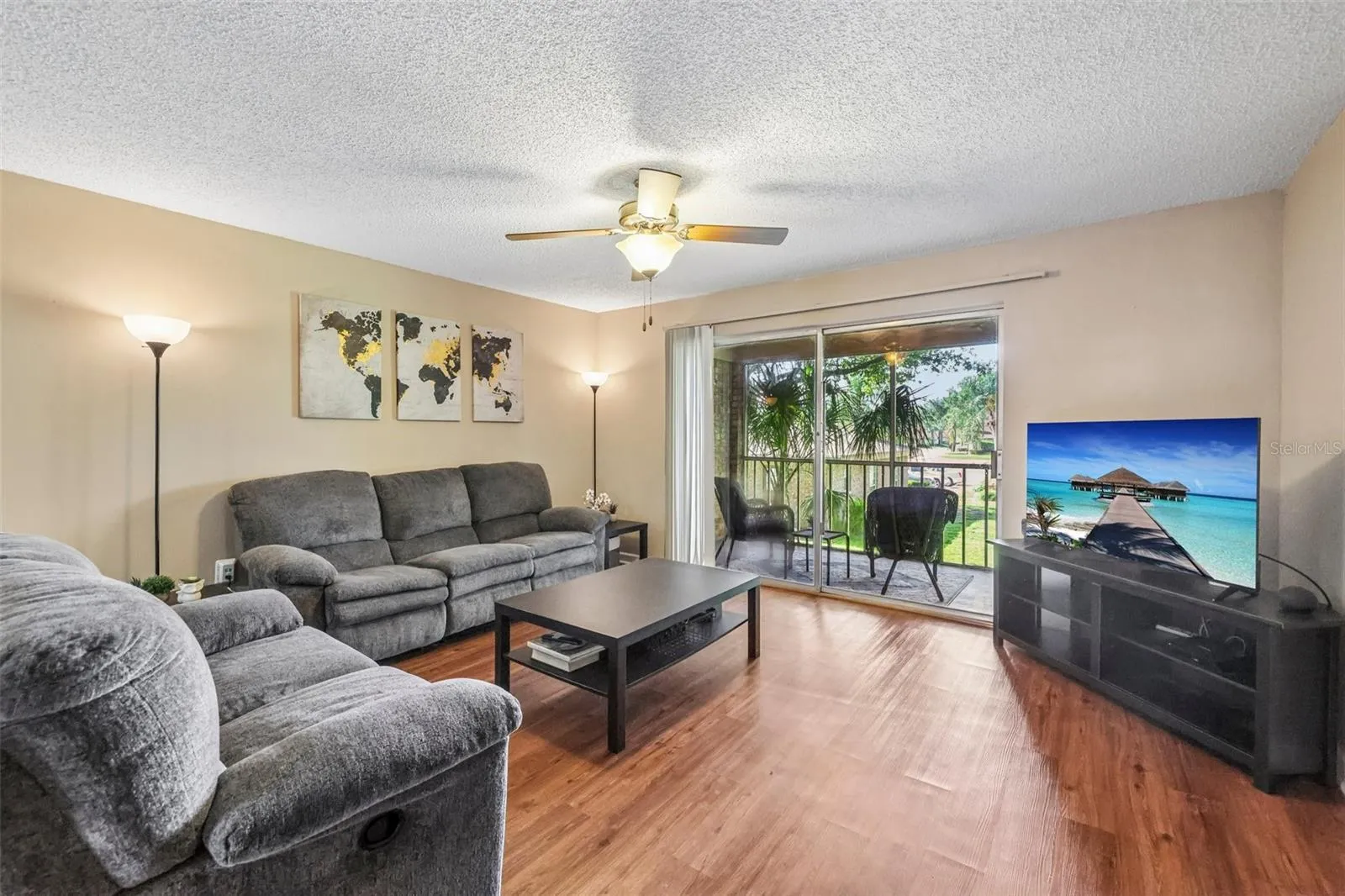 Plenty of space for oversized, comfy furniture