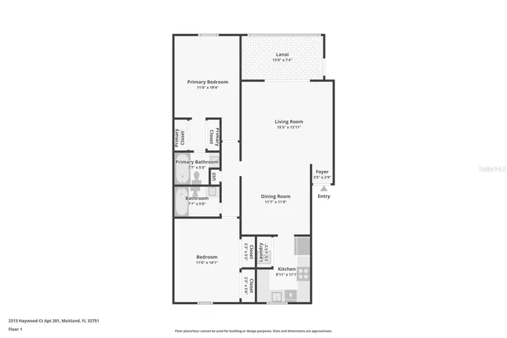 Split bedroom floorplan
