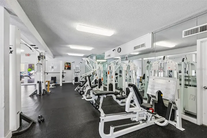 Lots of different workout machines