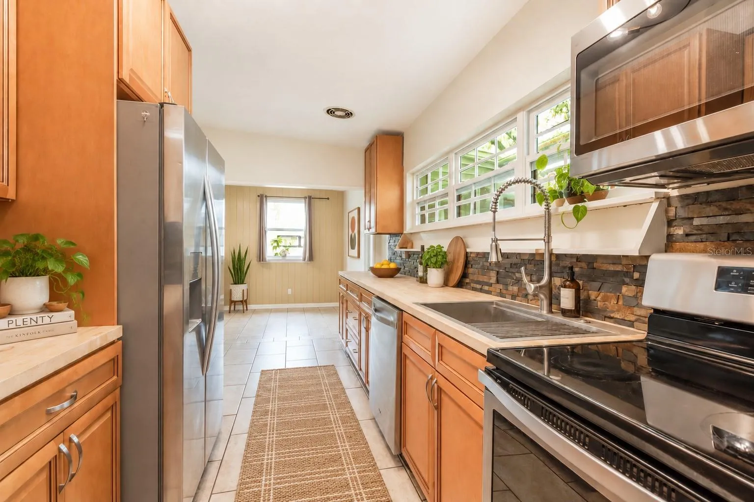 AI altered pictures with staged rooms for Buyer ease of visualization
