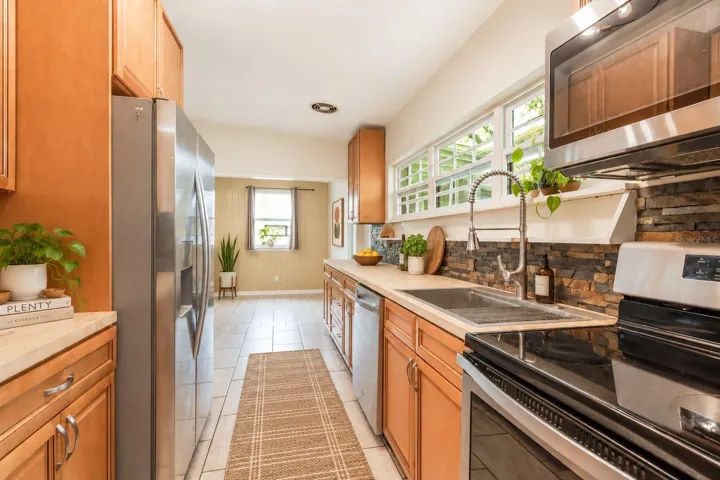 AI altered pictures with staged rooms for Buyer ease of visualization