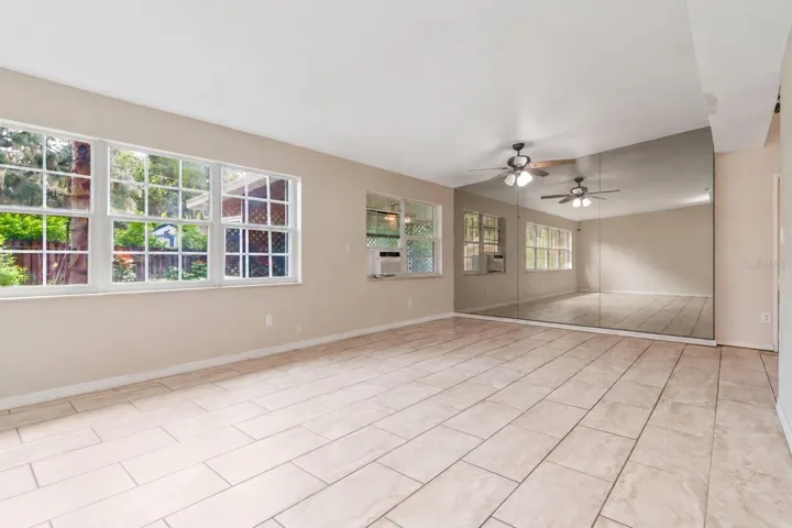 Living room and dinning room