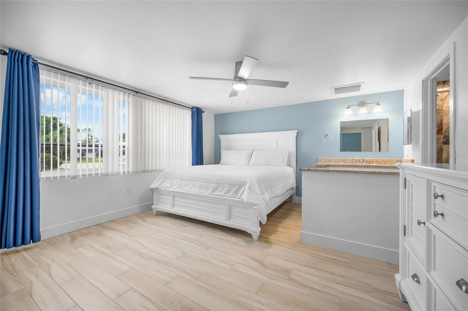 Generous primary bedroom
