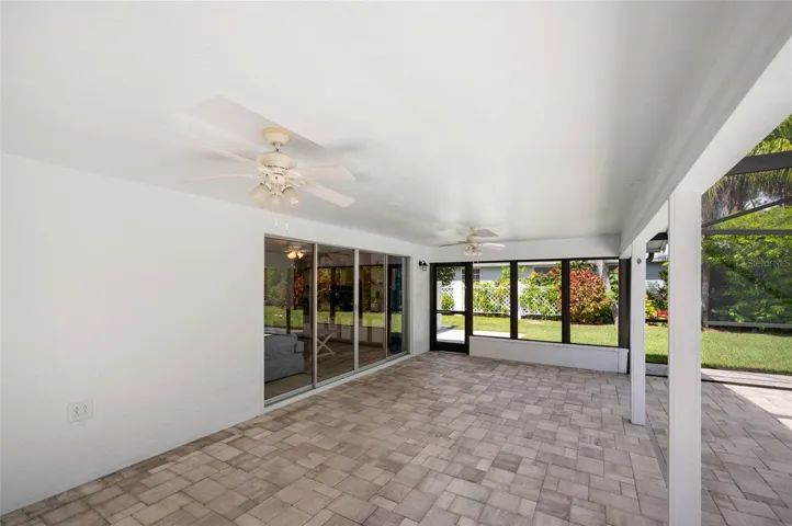 partially covered lanai