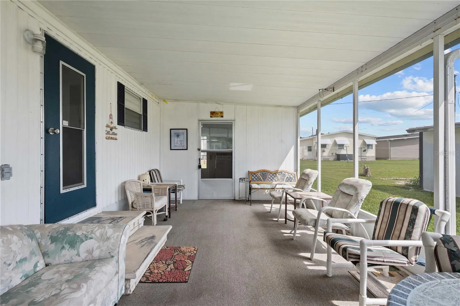 You will love the outside enclosed screen room