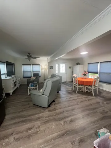 Open space kitchen living dining room