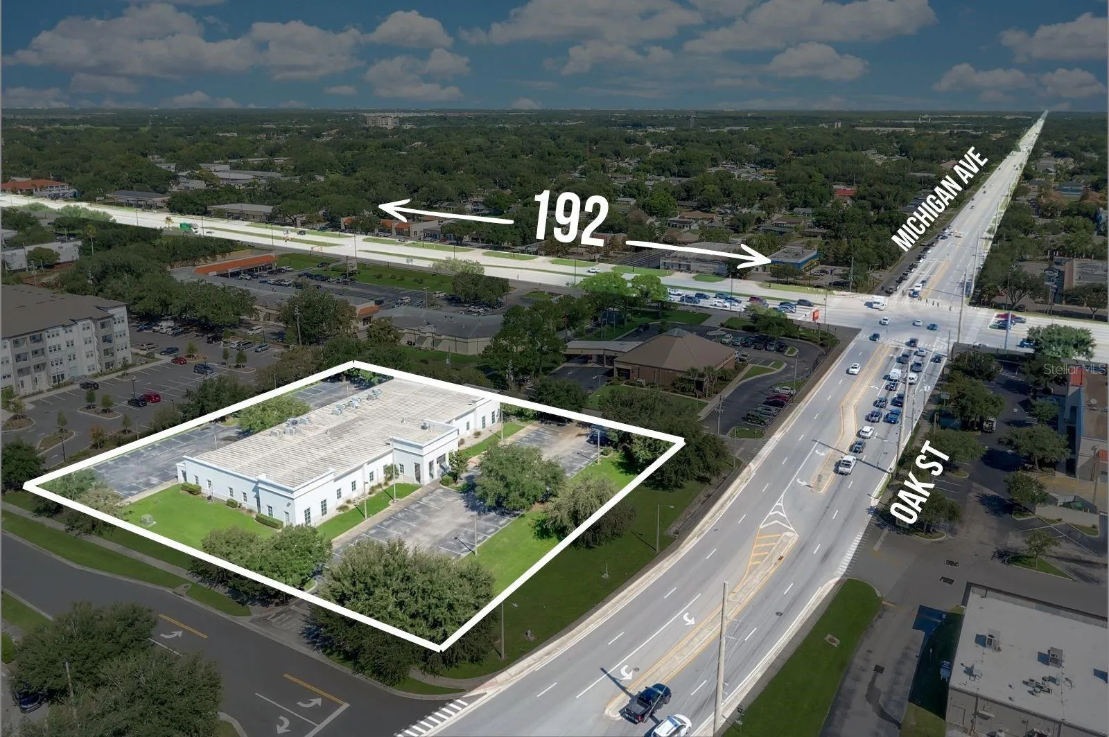 Aerial View of Property's Location