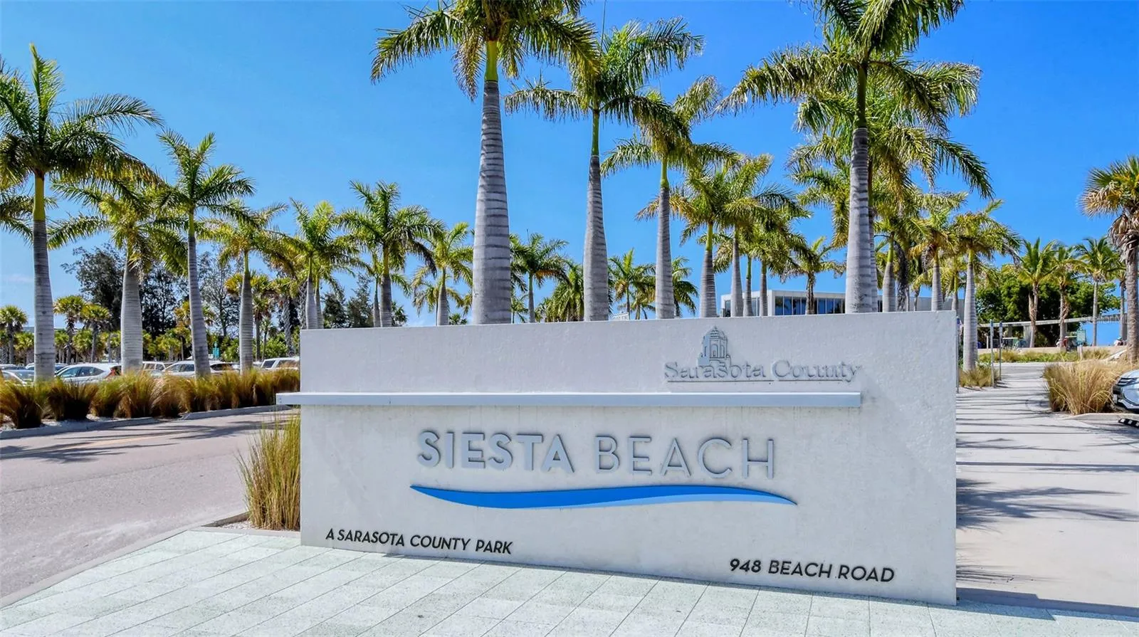 Siesta Key Beach is approximately one mile from the property.
