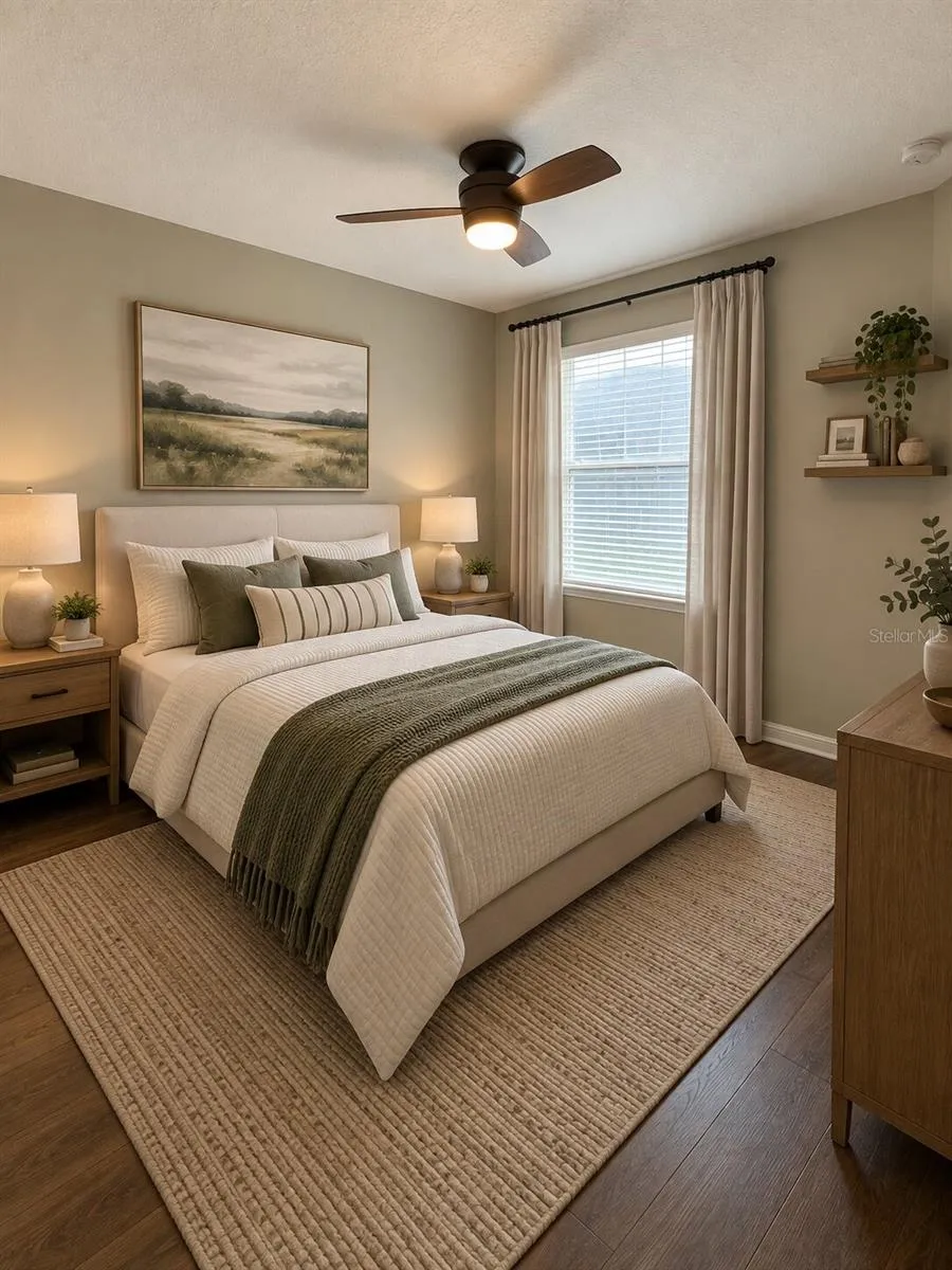 Guest Bedroom (Virtually Stage)