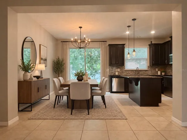 Kitchen & Dining Area (Virtually Stage)