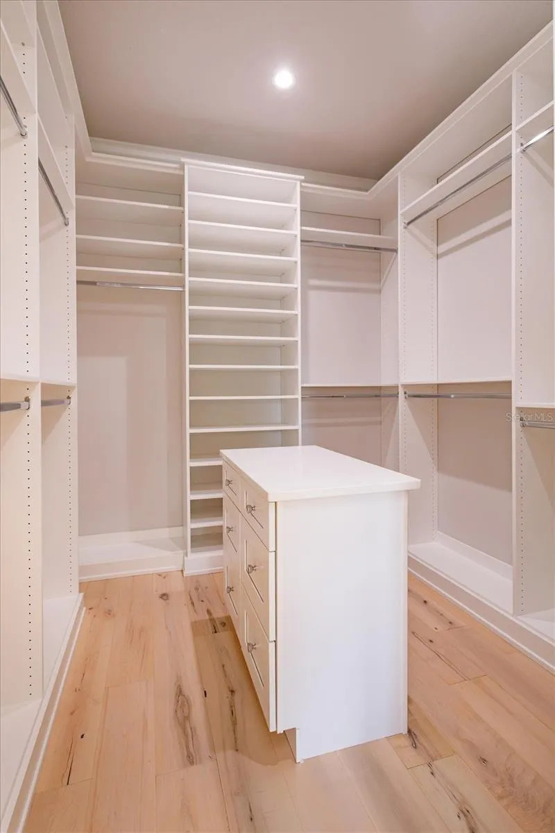 Primary closet