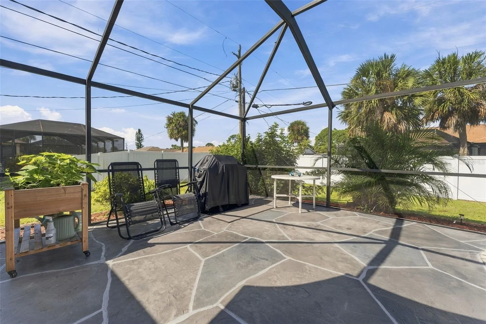 Pool area/Backyard View