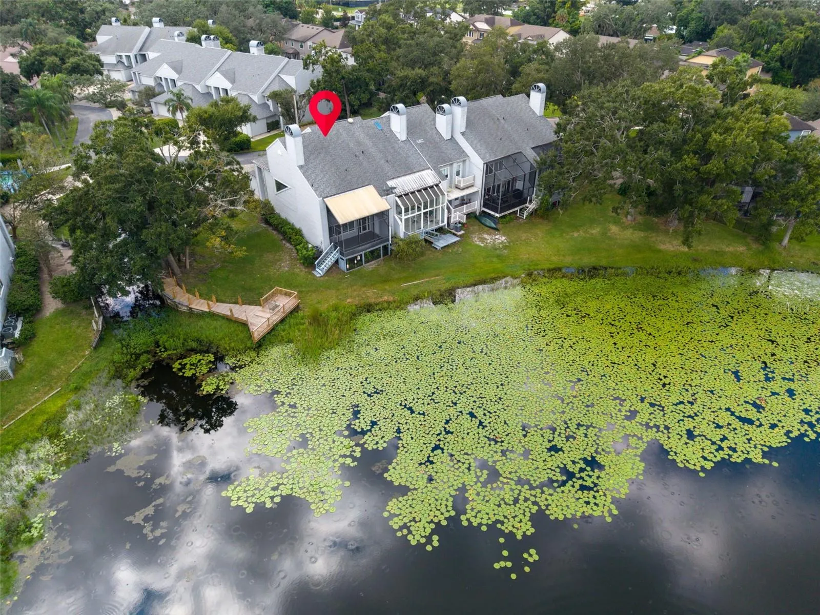 Aerial View of property and Boot Lake