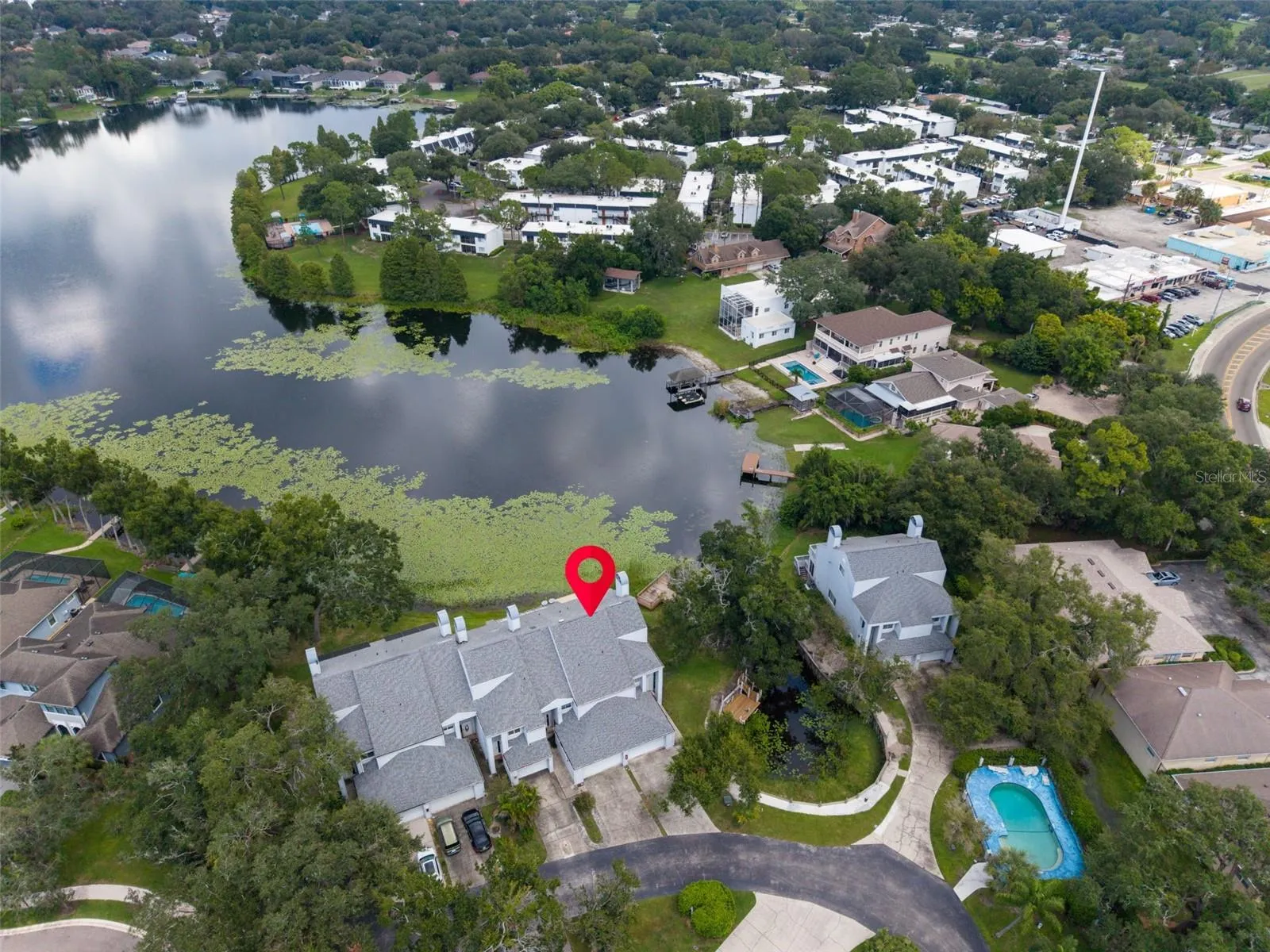 Aerial View of property and Boot Lake