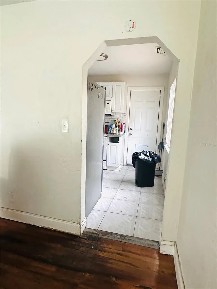 kitchen entrance from living room