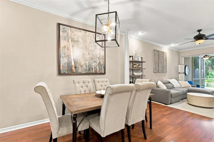 Dining Room 2/Luxury Vinyl Plank Flooring &amp; Crown Moulding