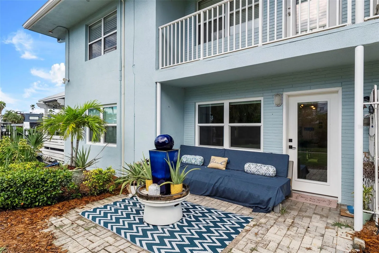 side entry door/patio