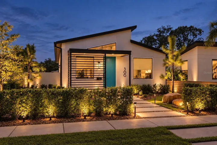 Front Exterior at Night