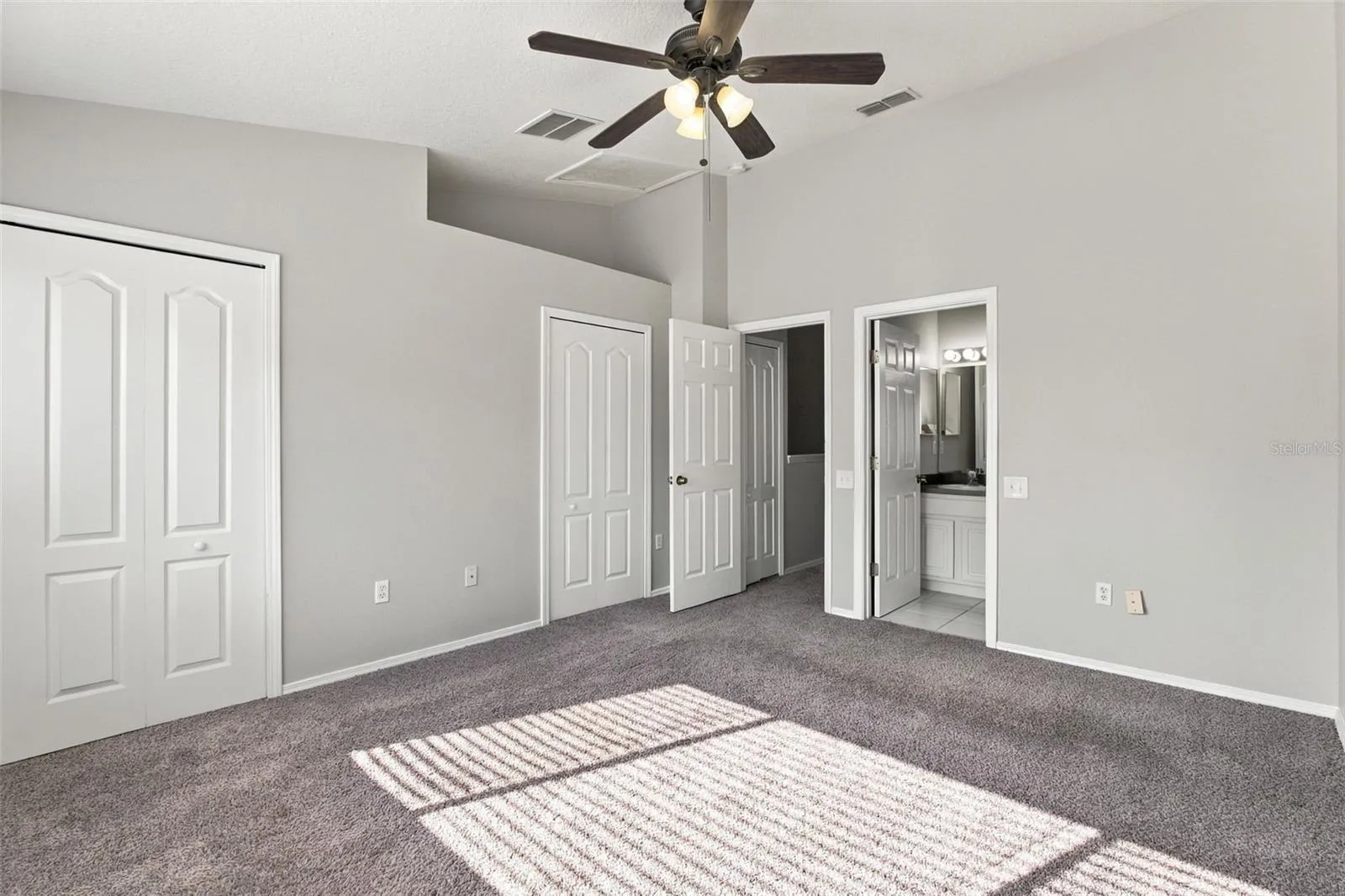 Primary Bedroom: Dual Closets