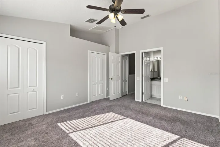 Primary Bedroom: Dual Closets