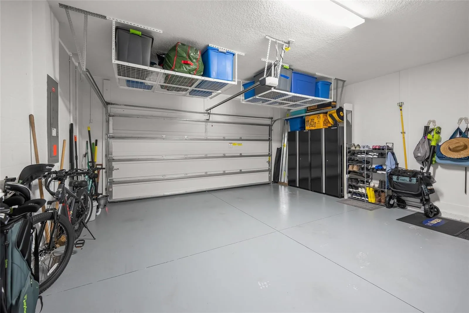 Overhead racks for extra storage