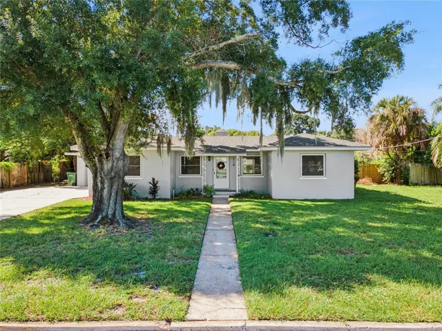 Shady front yard with great curb appeal