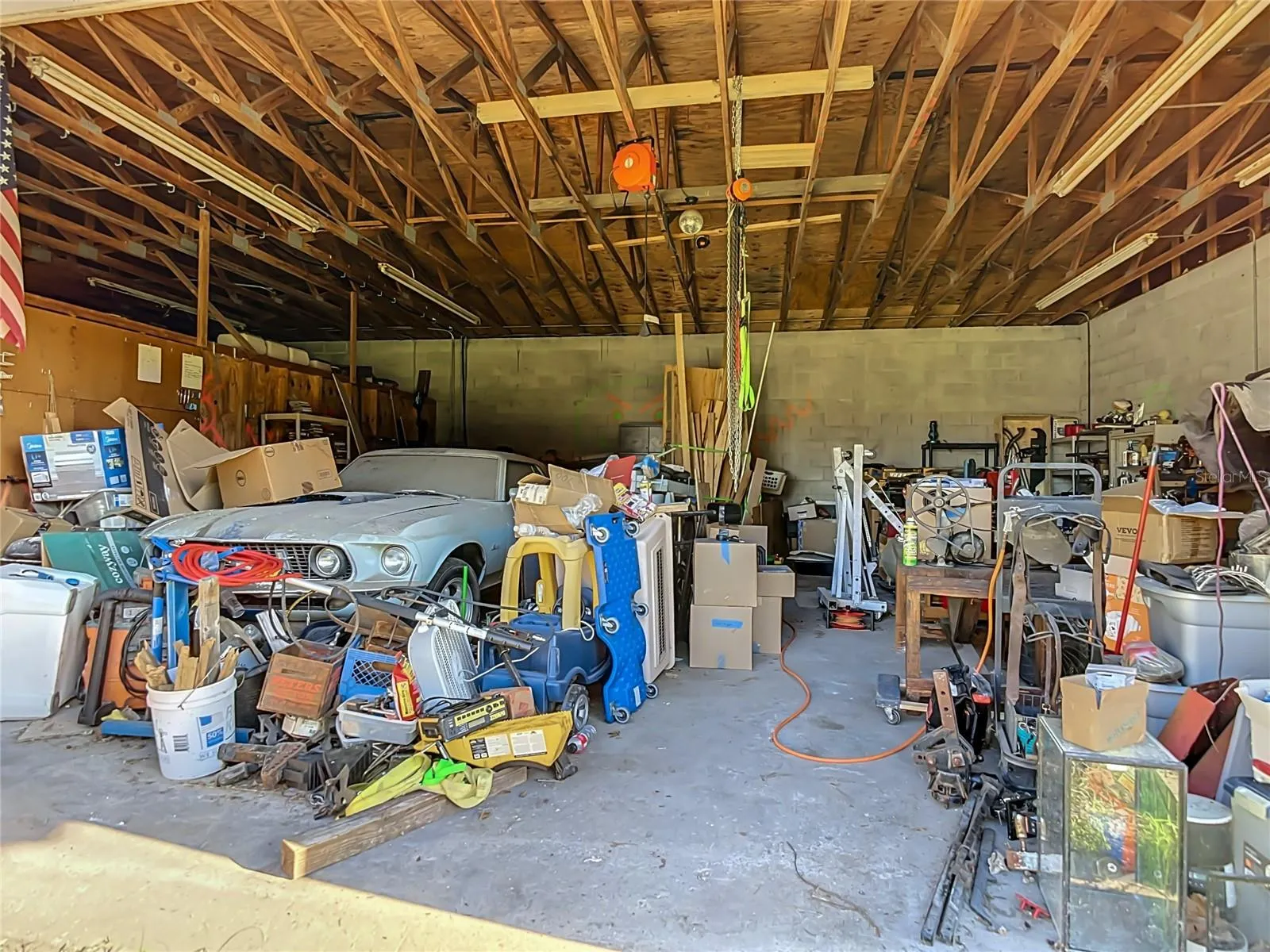 inside garage
