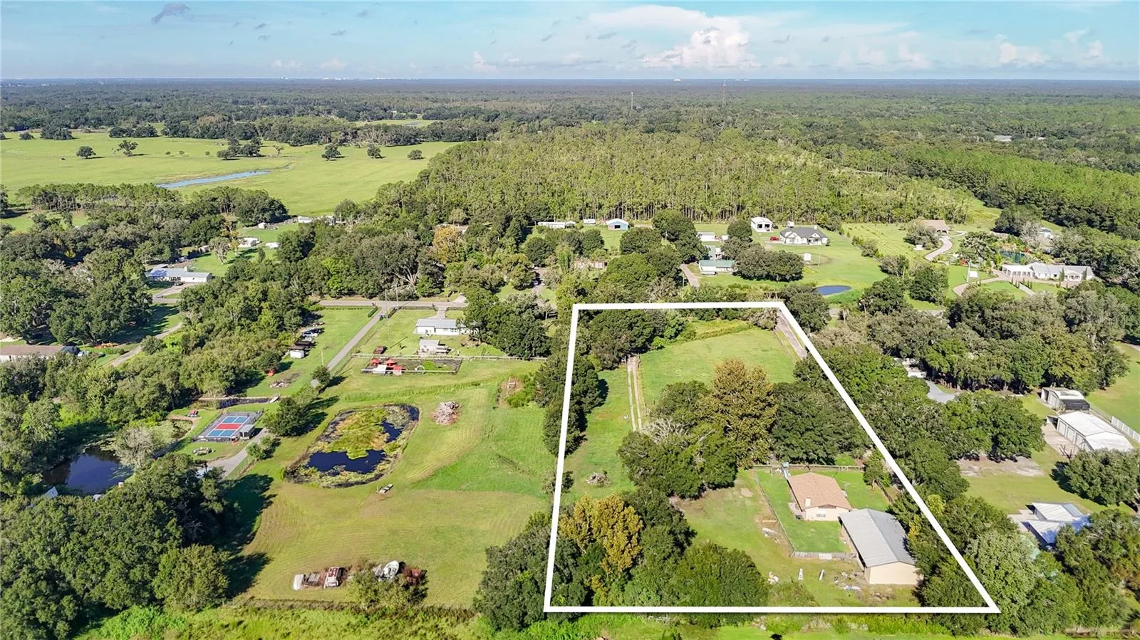 Private 3.36 acre lot