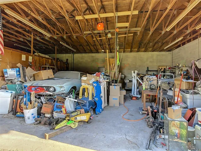inside garage