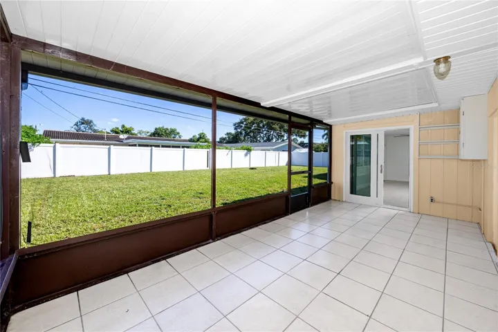 Enclosed porch