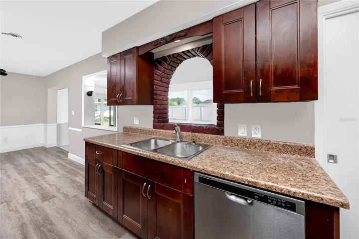 View of the kitchen