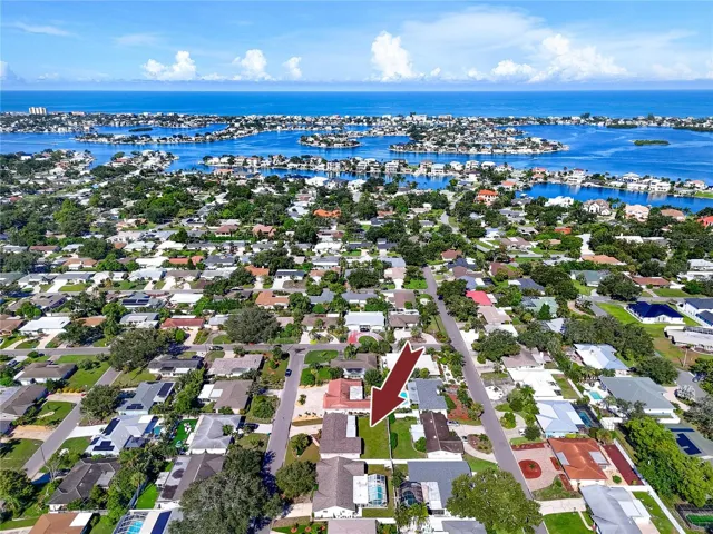 Aerial view of the proximity to the beaches.