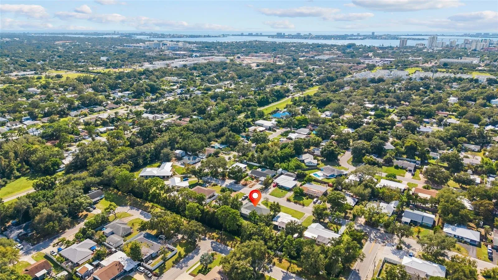 Ariel View of the Home &amp; Area