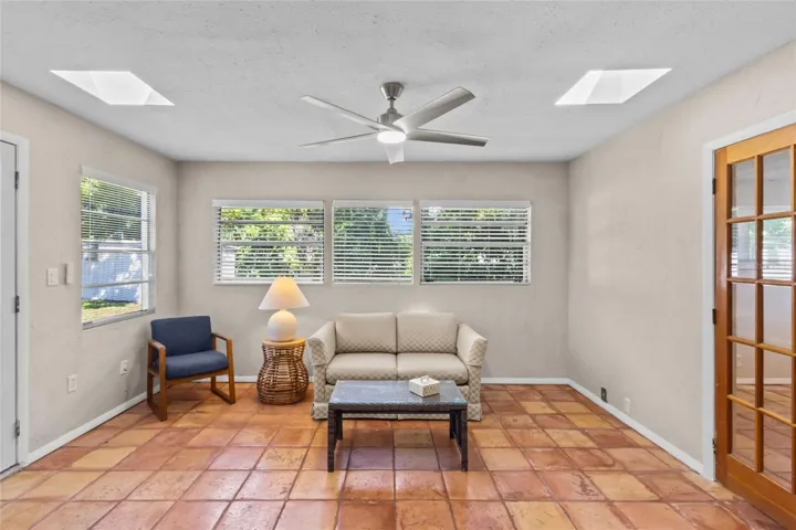 Sunroom Leading to Patio and Backyard
