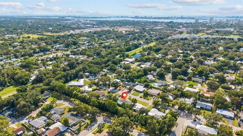 Ariel View of the Home &amp; Area