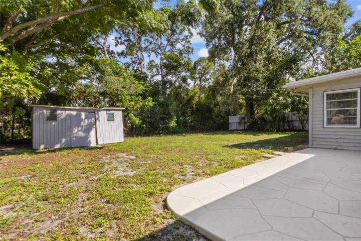 Backyard with Shed
