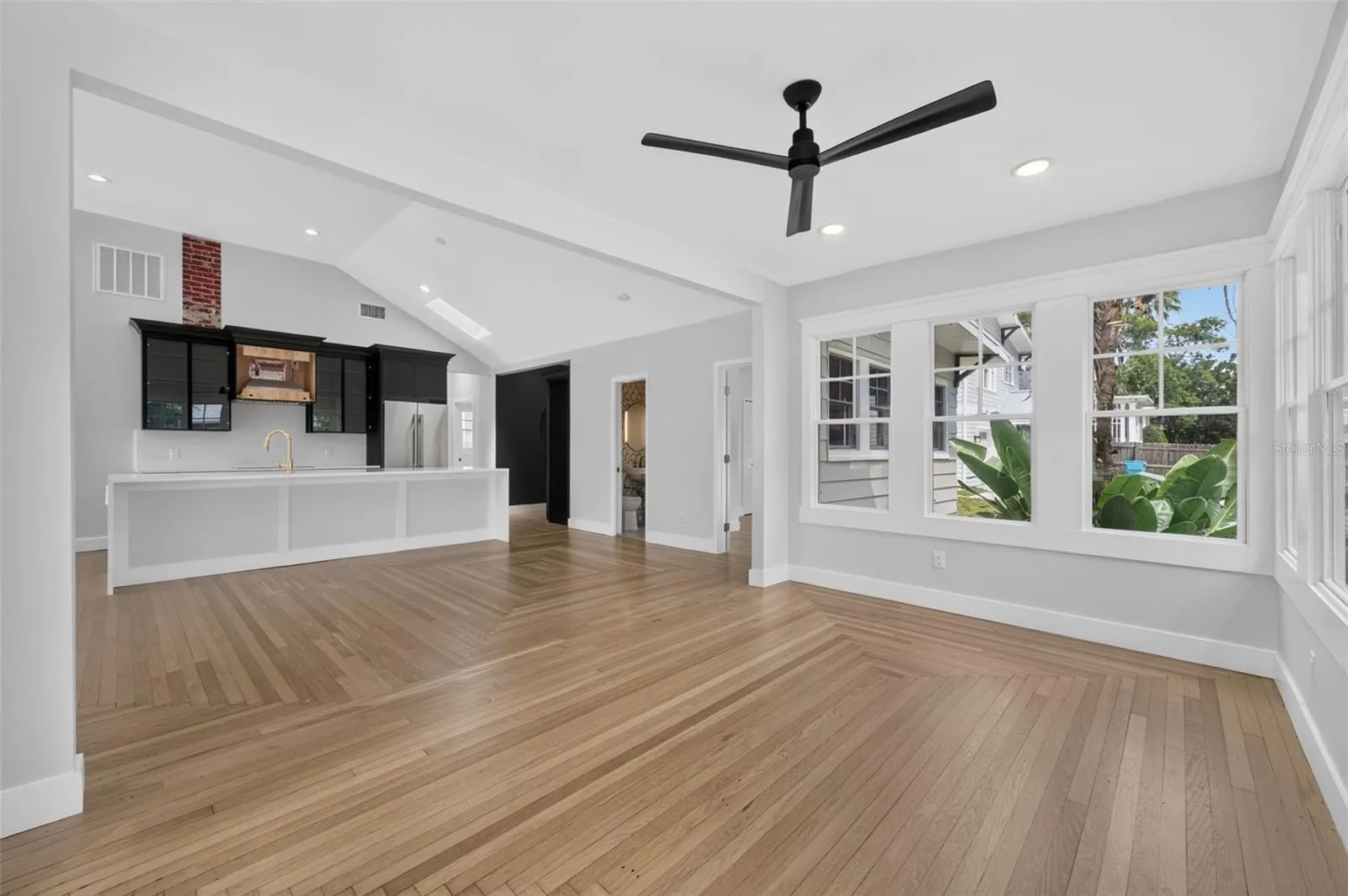 Sunroom looking at the Kitchen