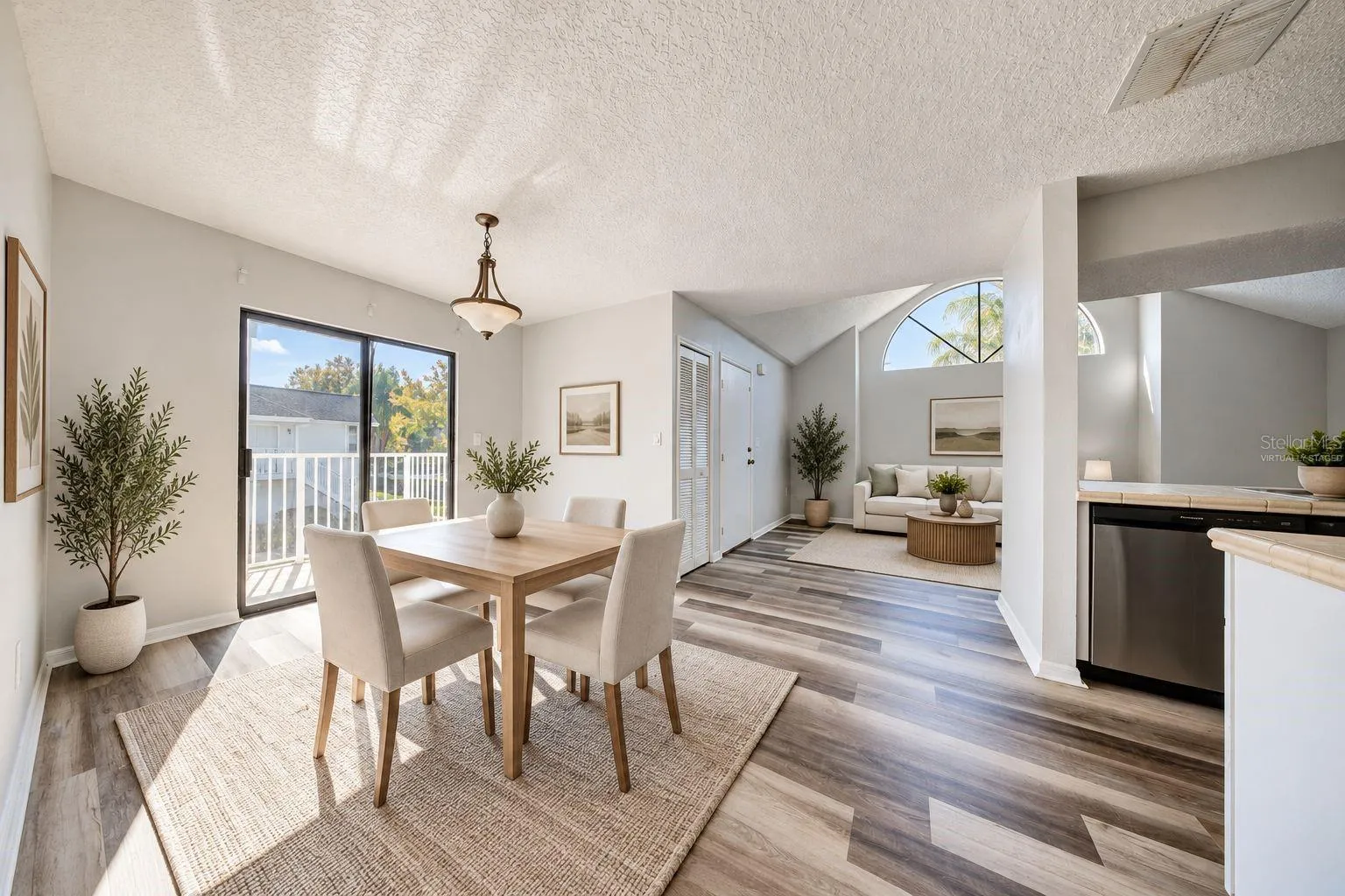 Virtually staged
