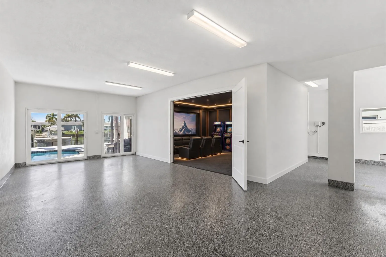 virtual staged movie room