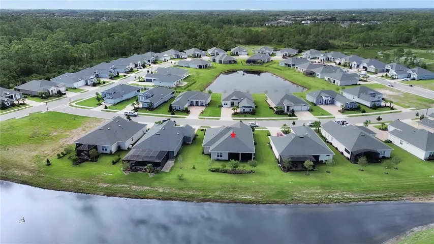 Aerial backyard view