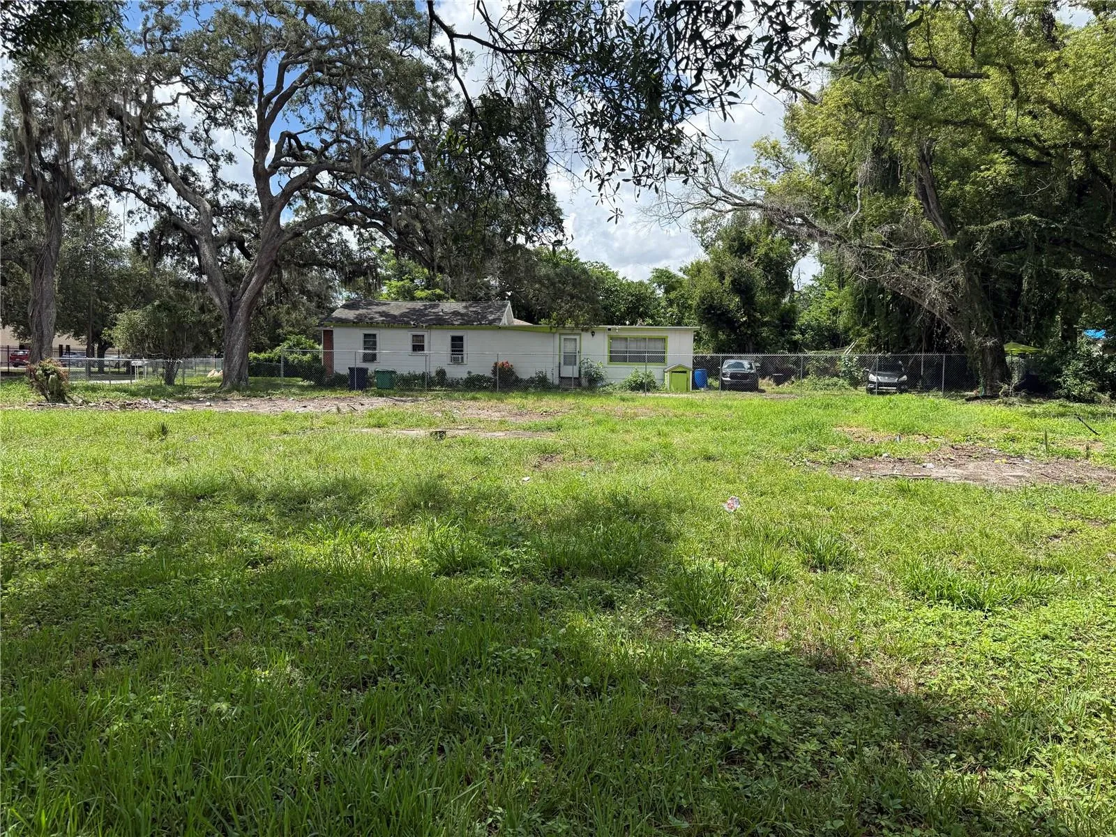 Side of Lot Facing West