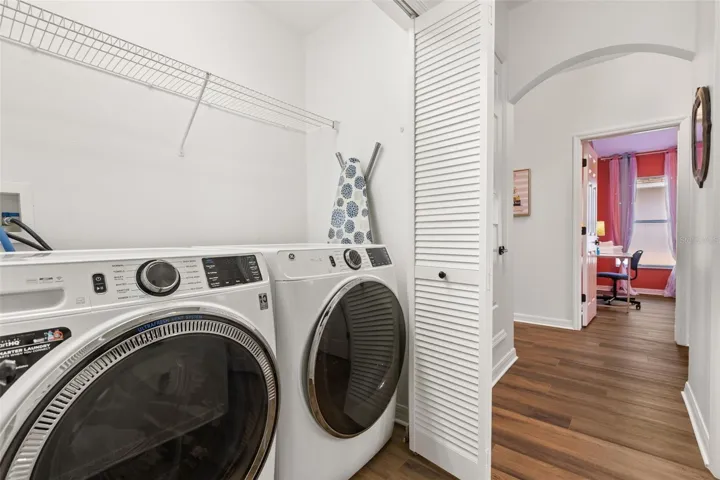 LAUNDRY WITH NEW HIGH EFFICIENCY W/D